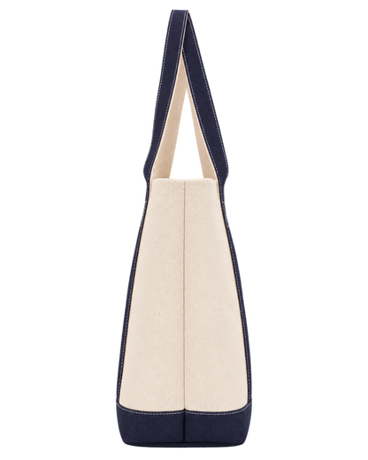 Eden Crest Two Tone Tote - Natural/Navy