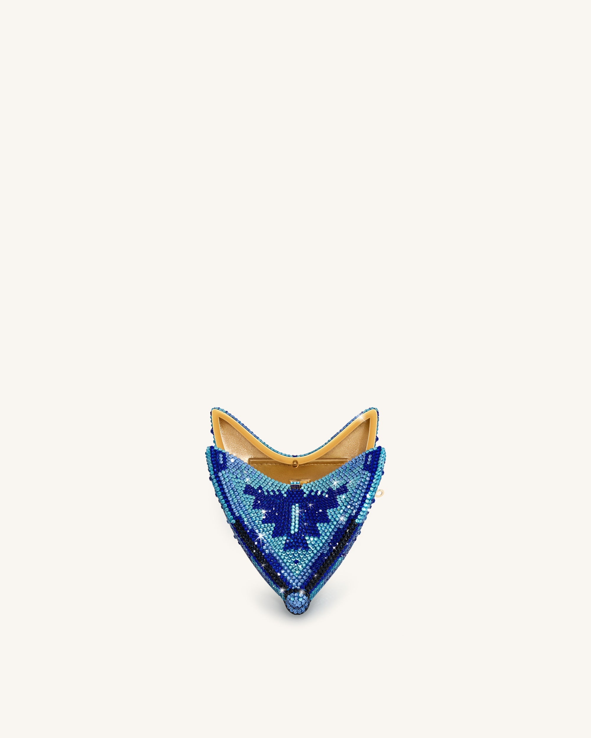 Paisley Crystal Butterfly Clutch - Multicolor