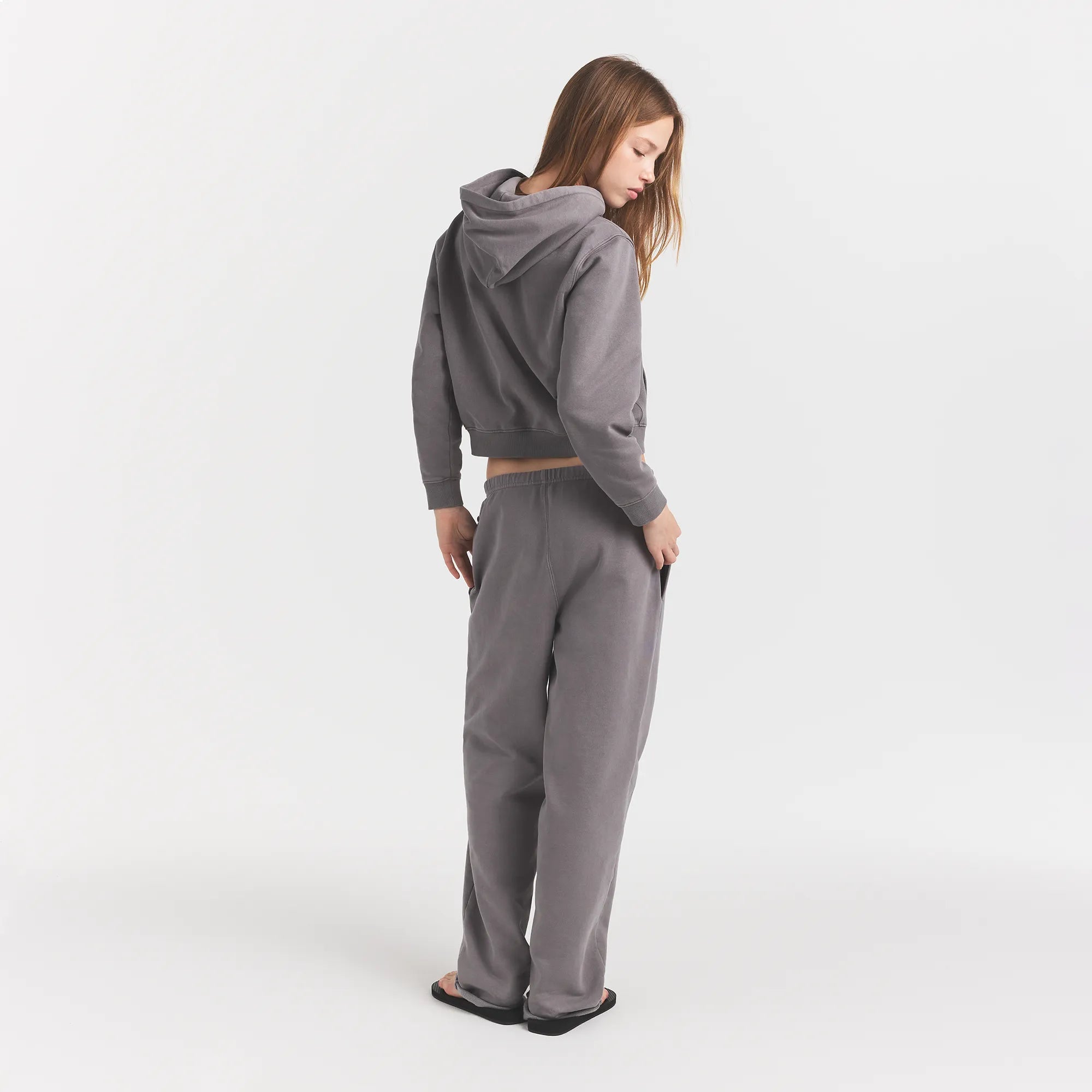 Boyfriend Fleece Straight Leg Pant