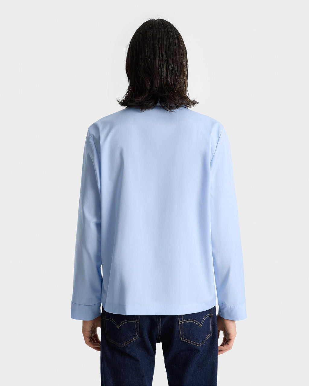 Vendome Pyjama Shirt - Ciel/Navy