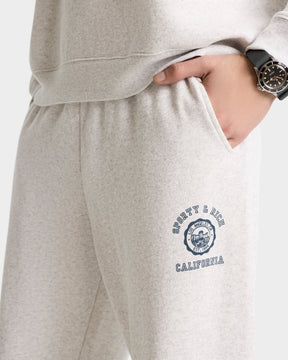 California Emblem Soft Sweatpant - Heather Gray/Navy