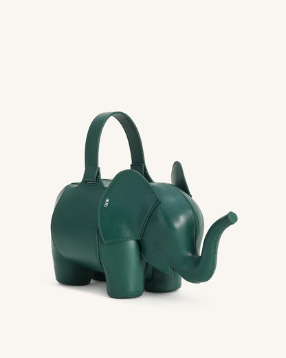 Claire Elephant Shaped Handbag - Red
