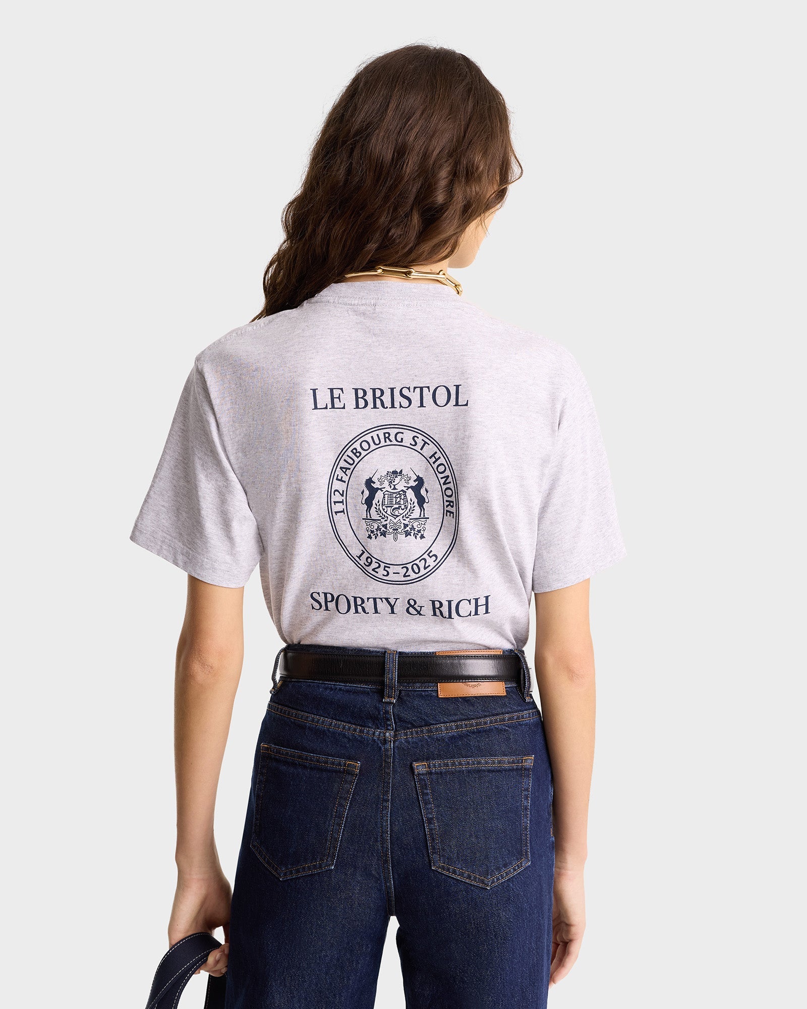 Crest Seal 100th T-Shirt - Heather Gray/Navy