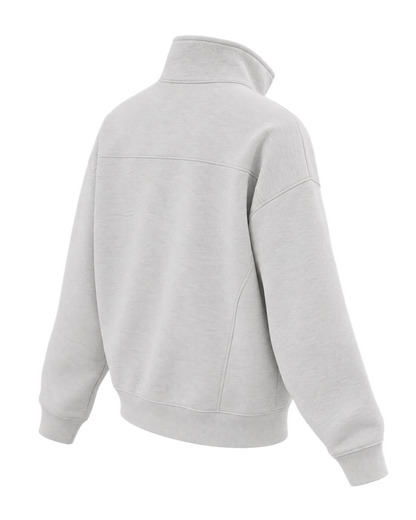 BH Crest Quarter Zip - Heather Gray/Navy