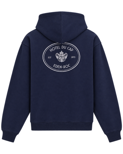 Eden Crest Hoodie - Navy/White