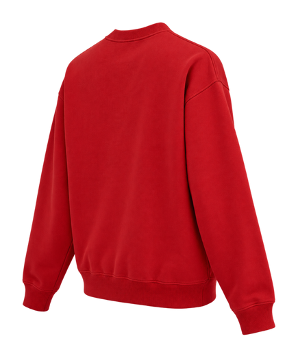California Emblem Crewneck - Ruby/White