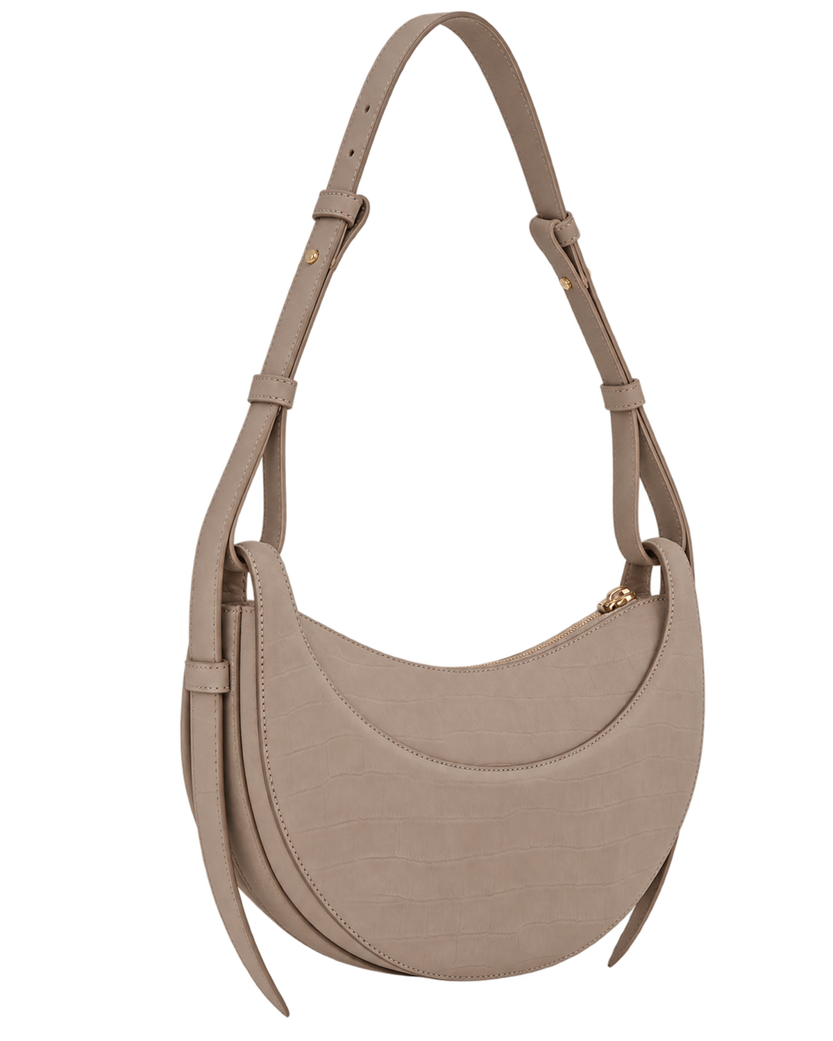 Numéro Dix Edition Crocodile Nubuck Taupe