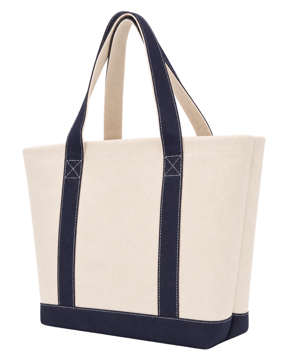 Eden Crest Two Tone Tote - Natural/Navy