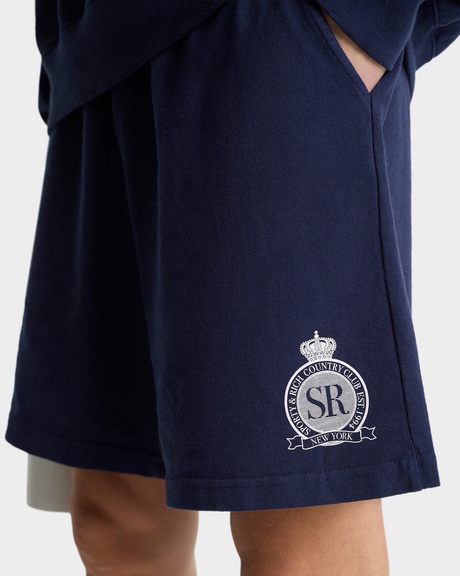Royal Club Gym Short - Navy/White