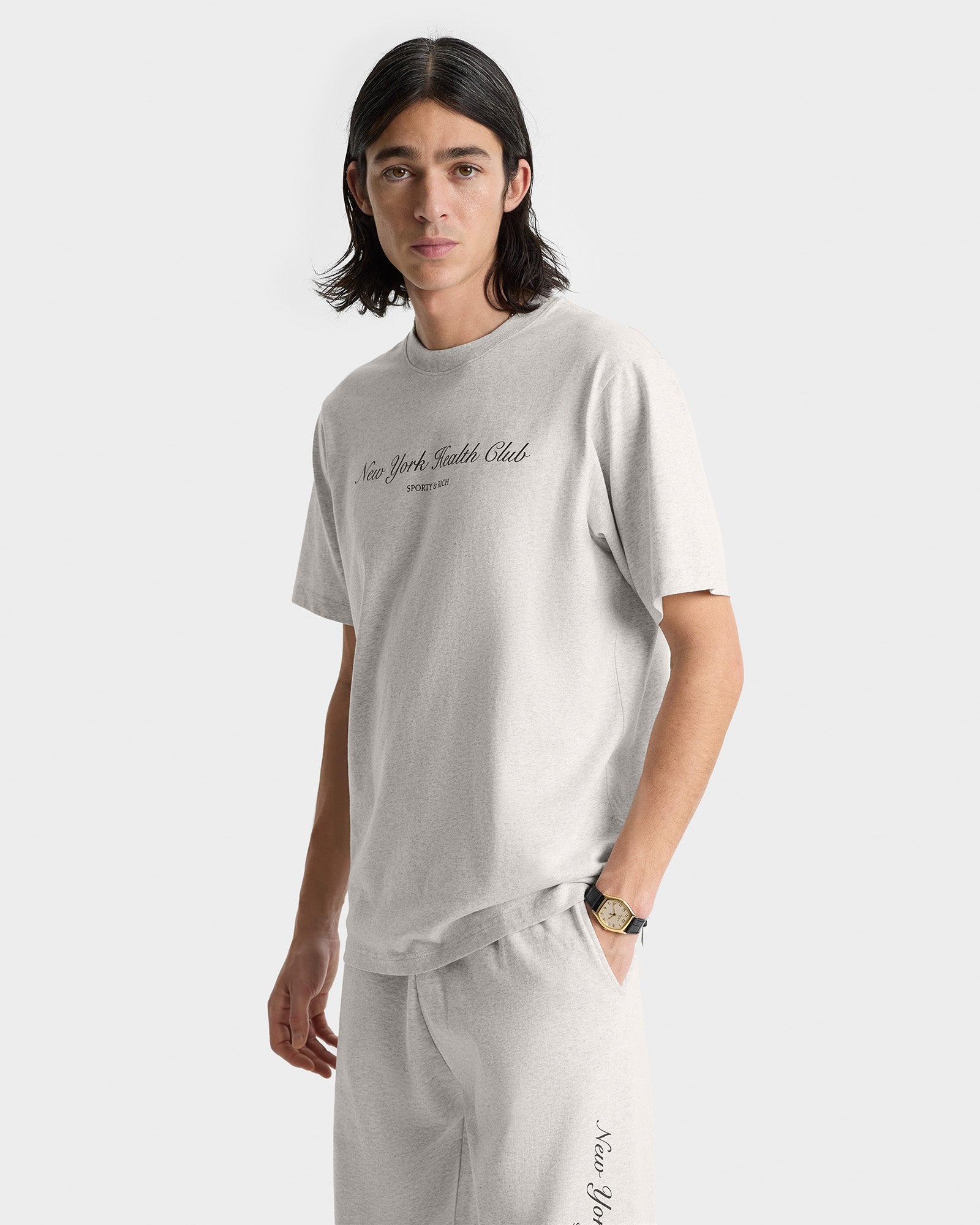 NY Health Club Sweatpant - Heather Gray/Navy