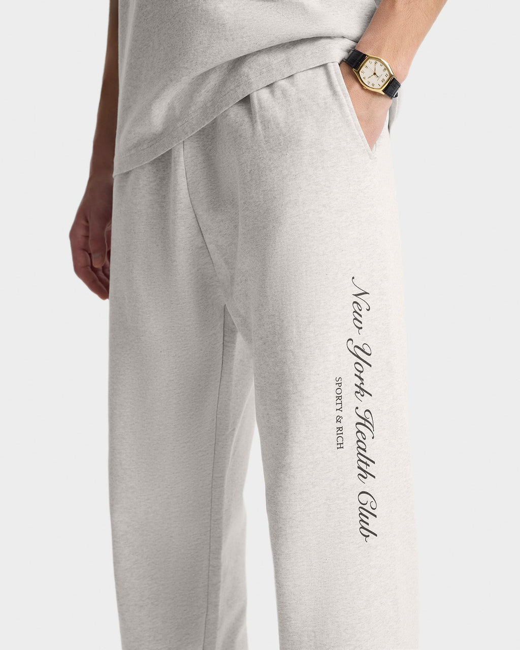 NY Health Club Sweatpant - Heather Gray/Navy