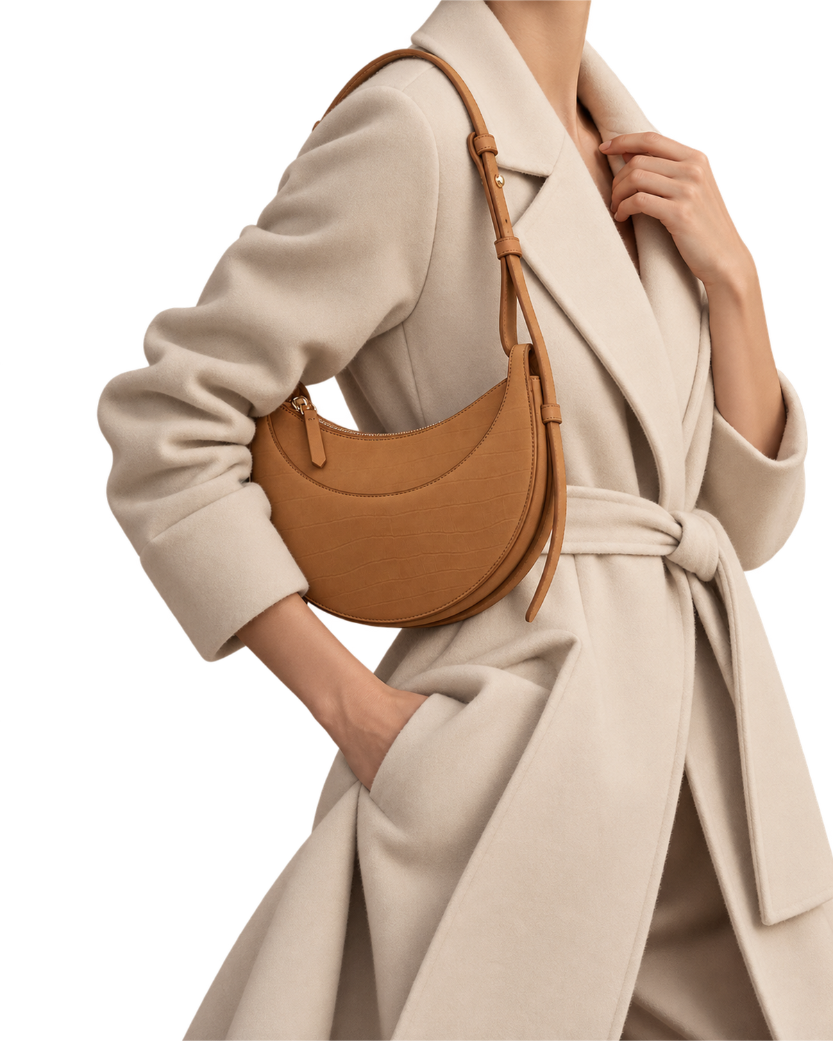 Numéro Dix - Crocodile Nubuck Cinnamon