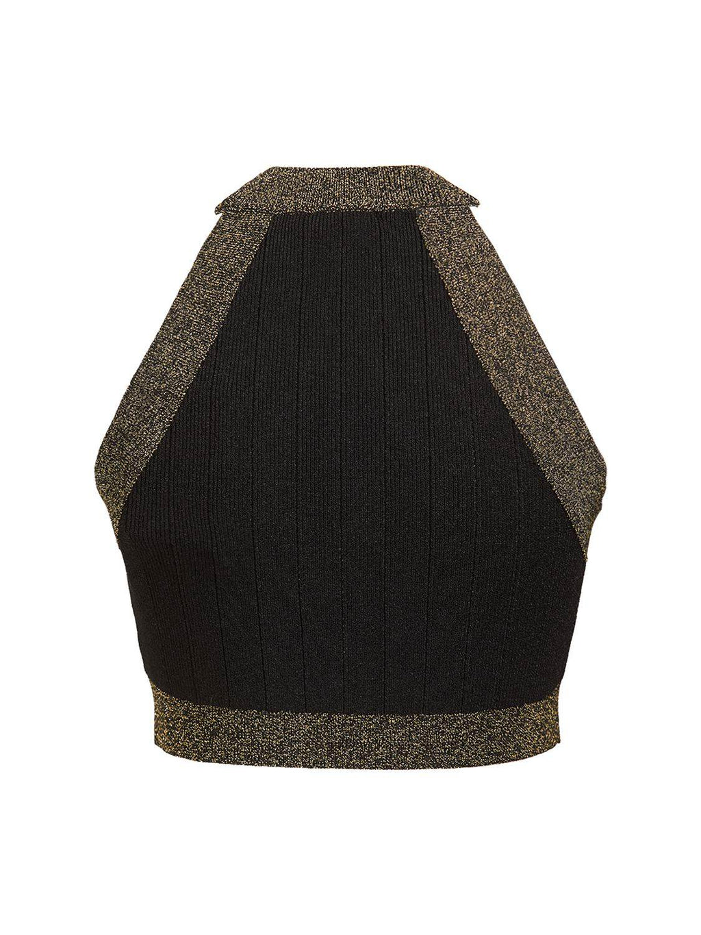 Balmain Balmain Sleeveless viscose knit crop top - Size: XS T-Shirts | Shop From The Mirage