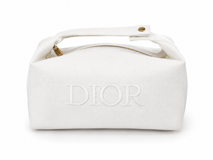 Christian Dior Beauty GWP VIP 2025 White Travel Carry Makeup Cosmetic Pouch