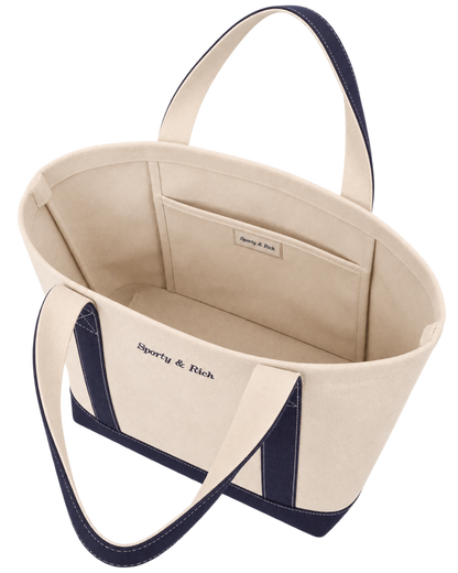 Eden Crest Two Tone Tote - Natural/Navy