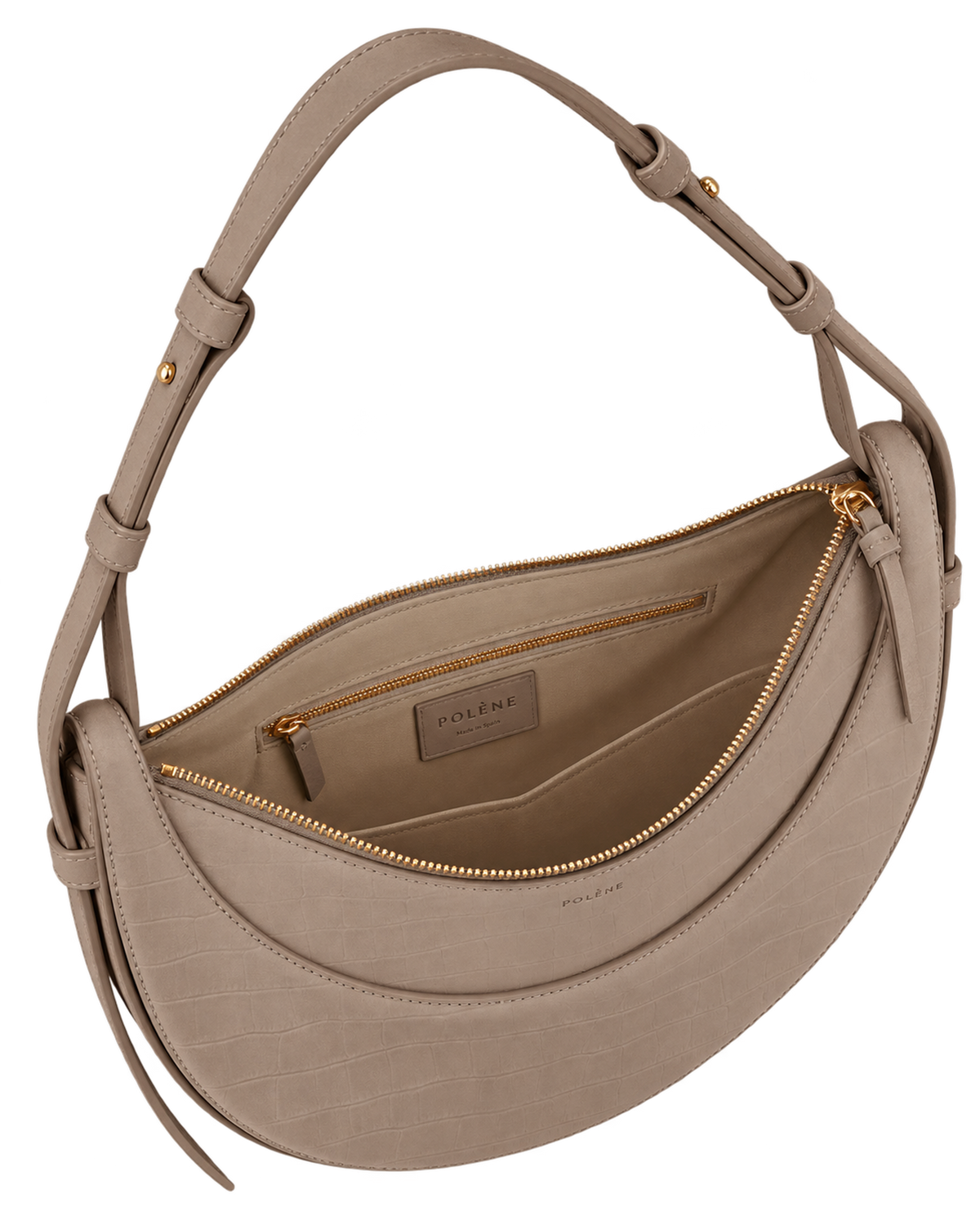Numéro Dix - Crocodile Nubuck Taupe