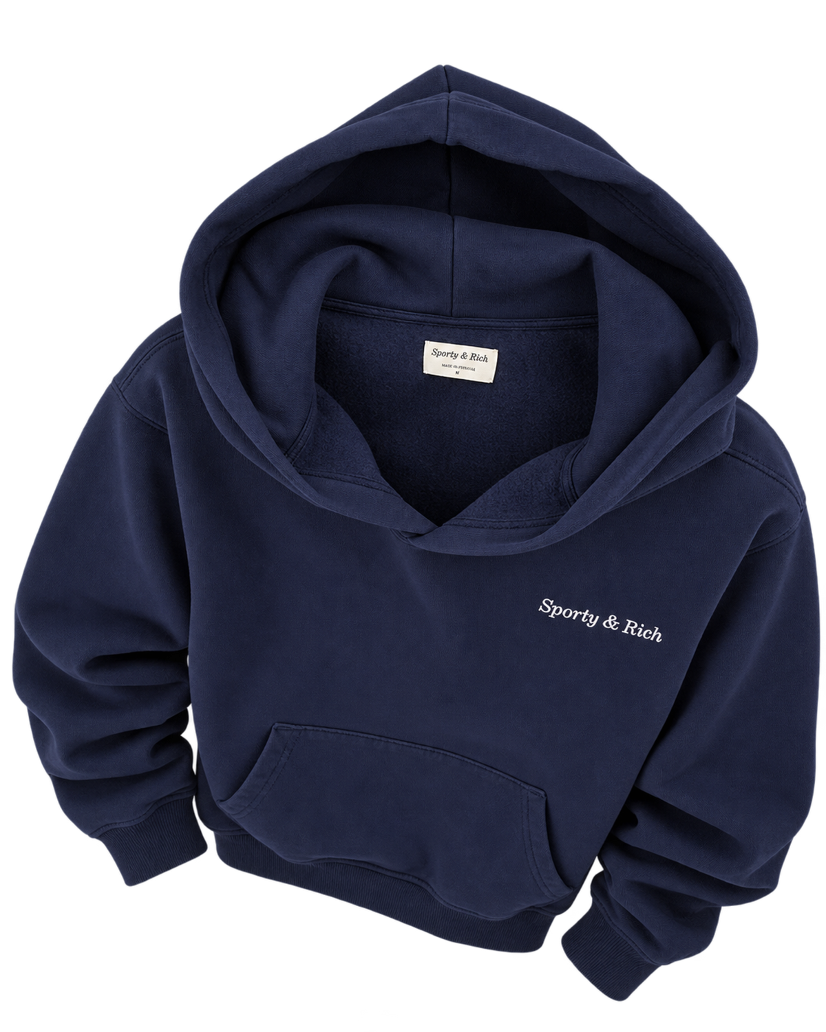 Eden Crest Hoodie - Navy/White