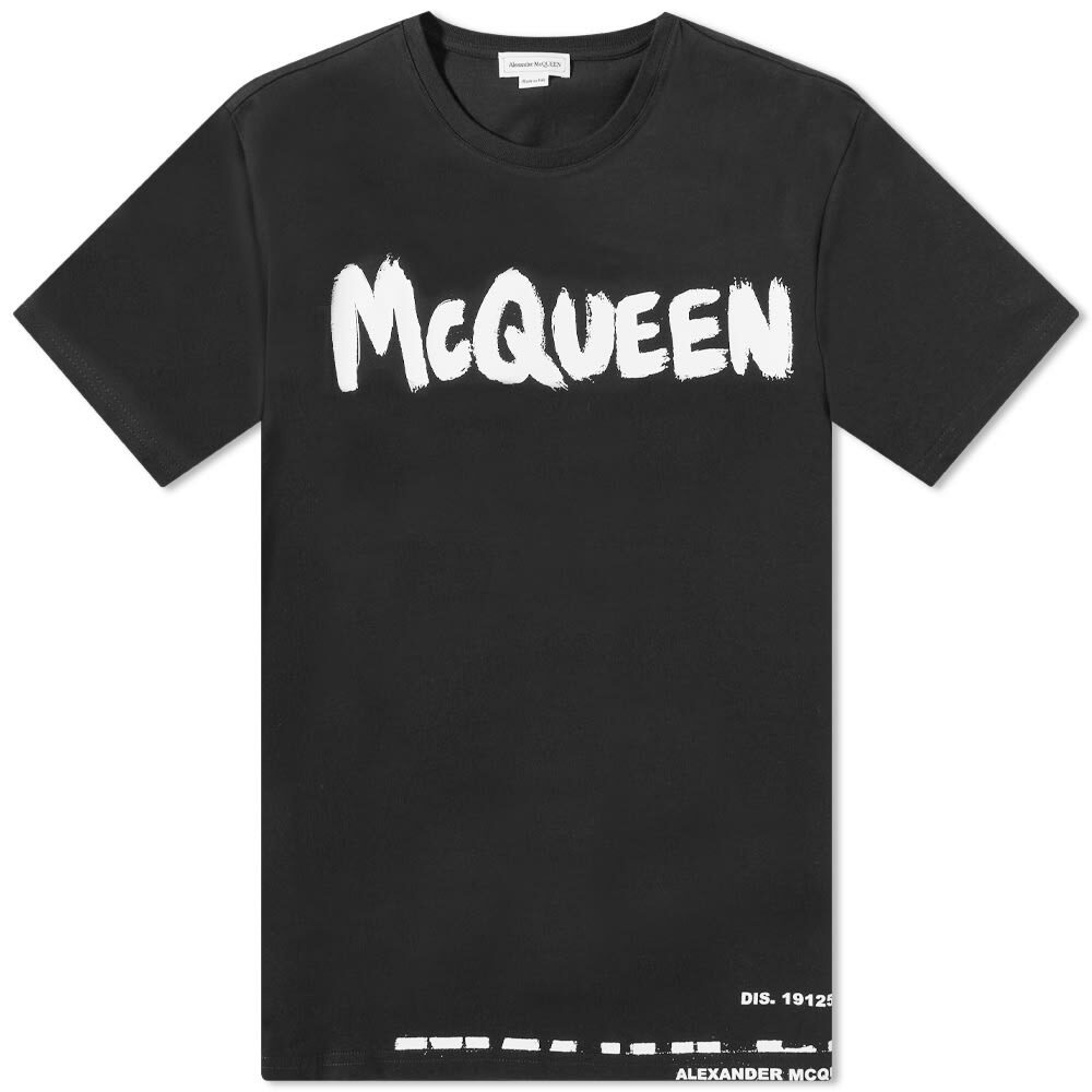 Alexander McQueen Men's Graffiti Logo T-Shirt