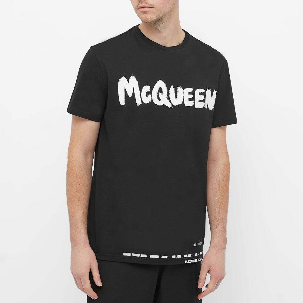 Alexander McQueen Men's Graffiti Logo T-Shirt