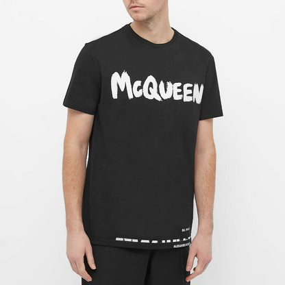 Alexander McQueen Men's Graffiti Logo T-Shirt