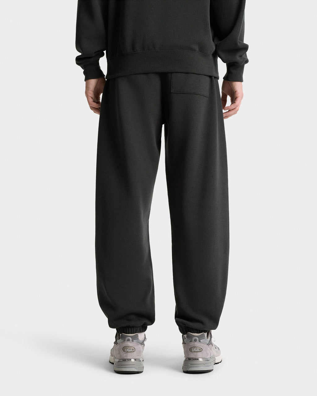 Serif Logo Soft Sweatpant - Faded Black/White