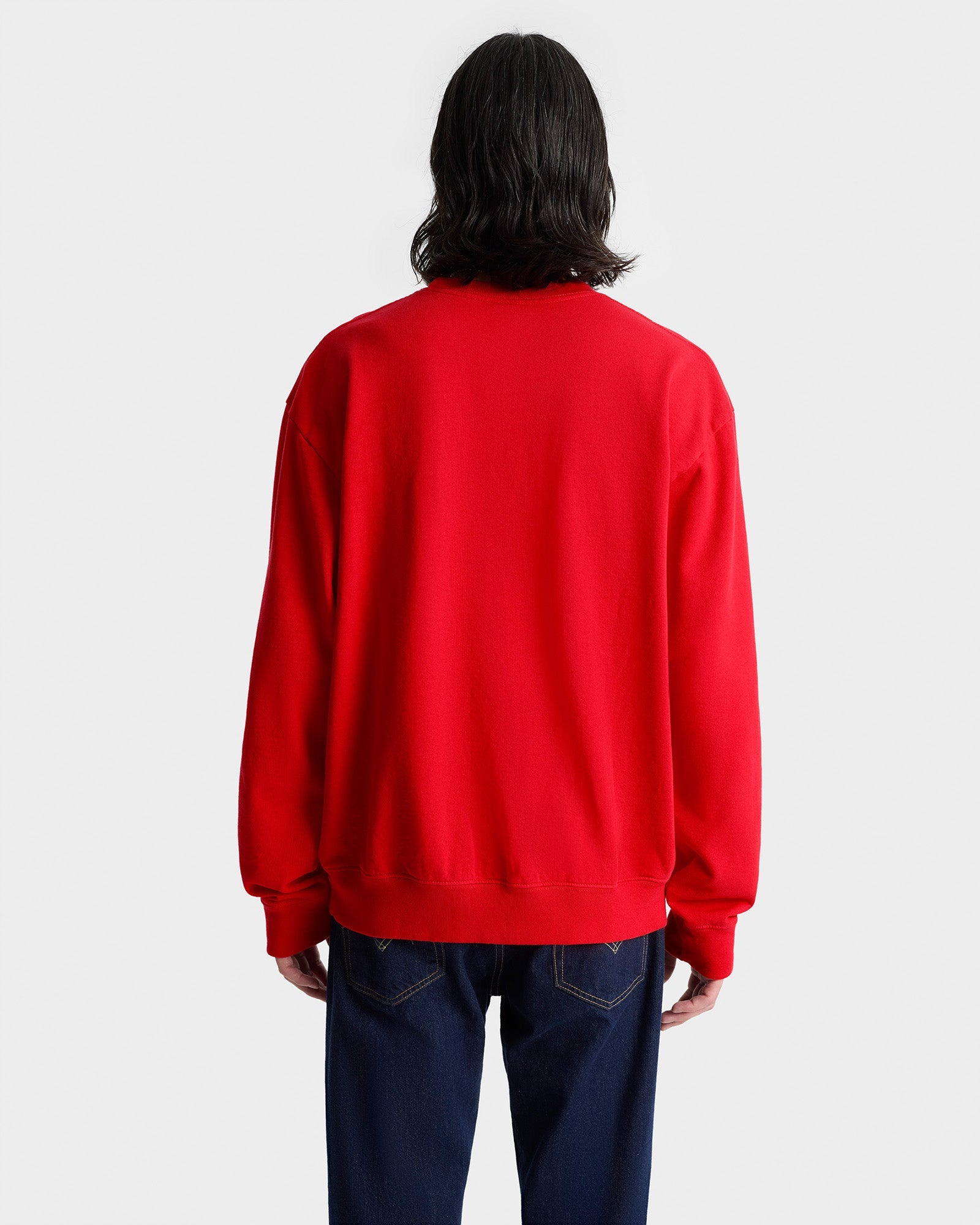 New York Ivy Crewneck - Ruby/Navy