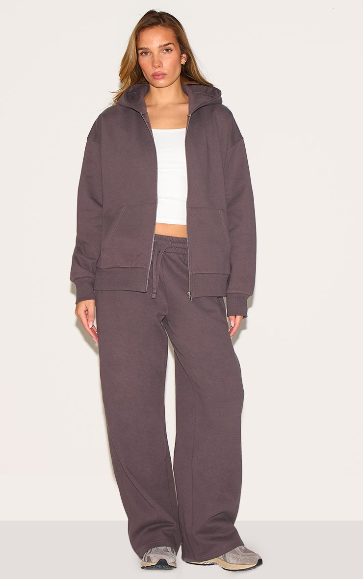 Charcoal Premium Sweat Wide Leg Joggers