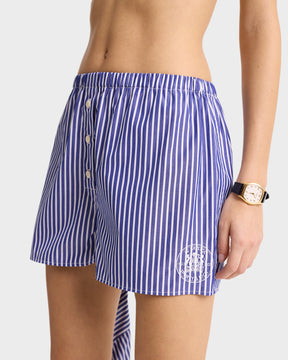 Bristol Crest 100th Boxer Short - Navy/White