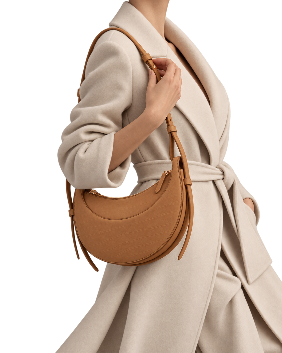 Numéro Dix - Crocodile Nubuck Cinnamon
