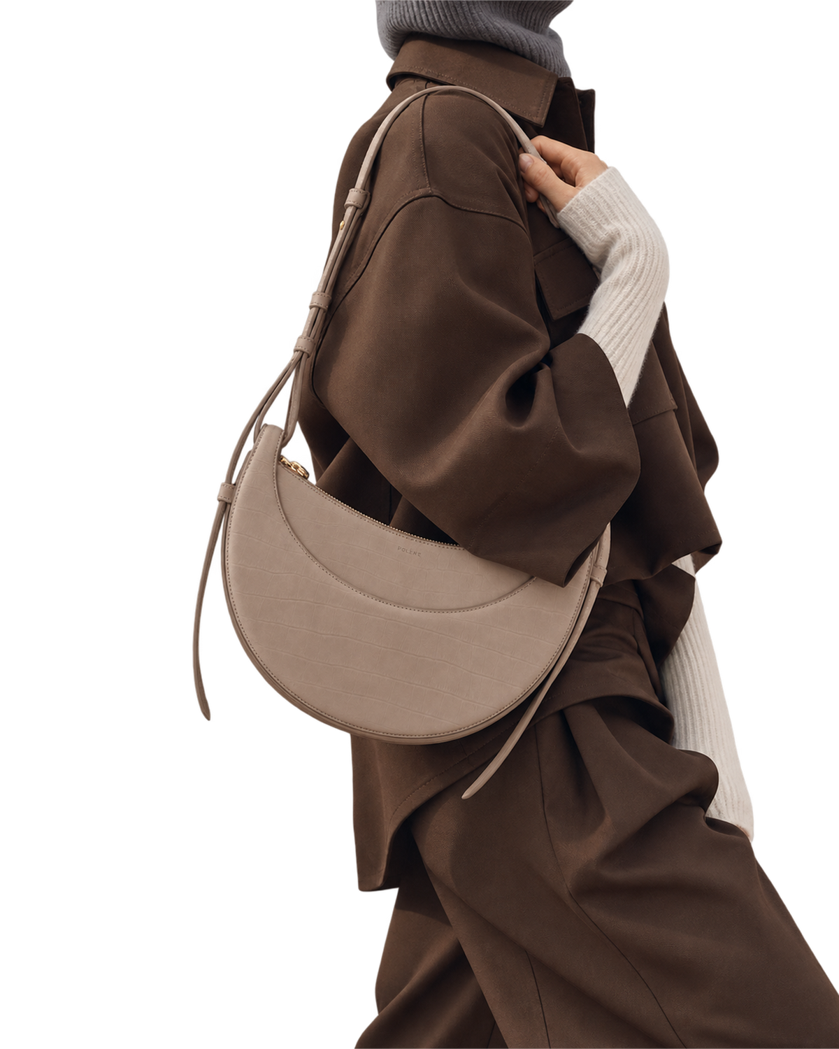 Numéro Dix - Crocodile Nubuck Taupe