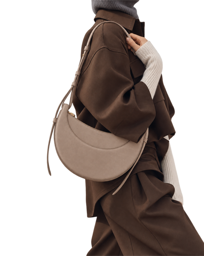 Numéro Dix - Crocodile Nubuck Taupe