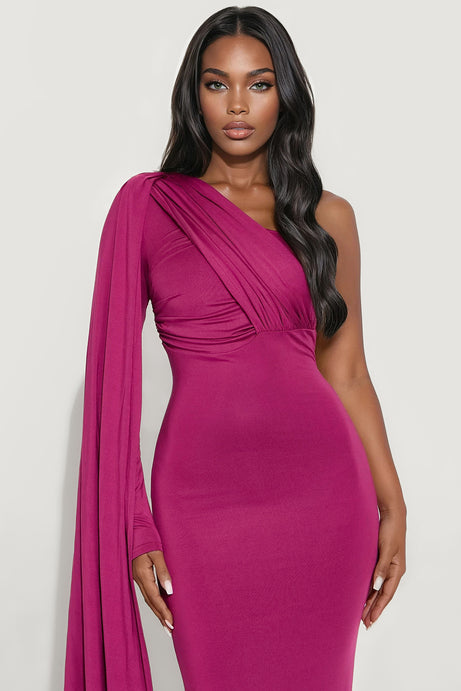 Say You'll Remember Maxi Dress - Magenta