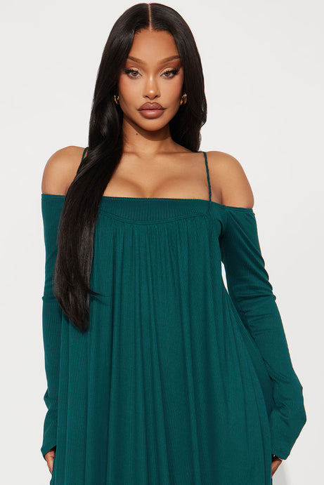 Between Us Maxi Dress Set - Hunter