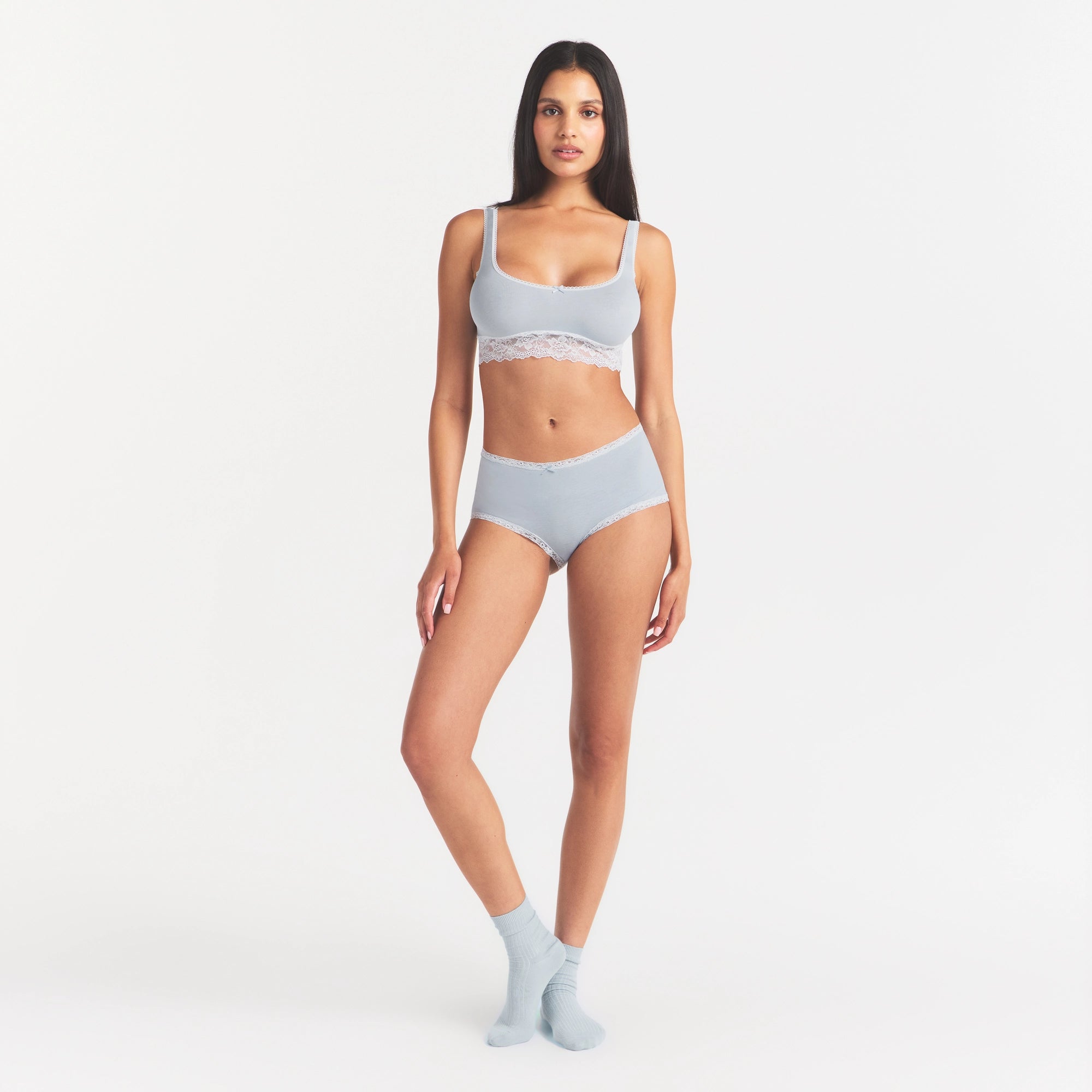 Lightweight Cotton Lace Boy Short