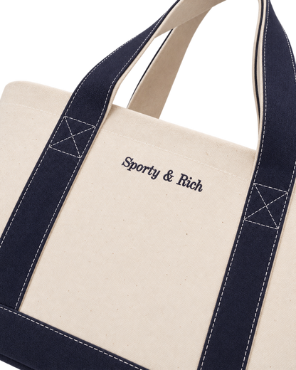 Eden Crest Two Tone Tote - Natural/Navy