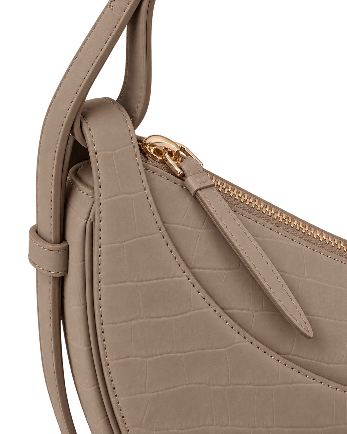Numéro Dix Edition Crocodile Nubuck Taupe