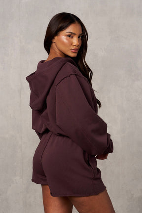 W548 Rebel Crop Zip up Hoodie