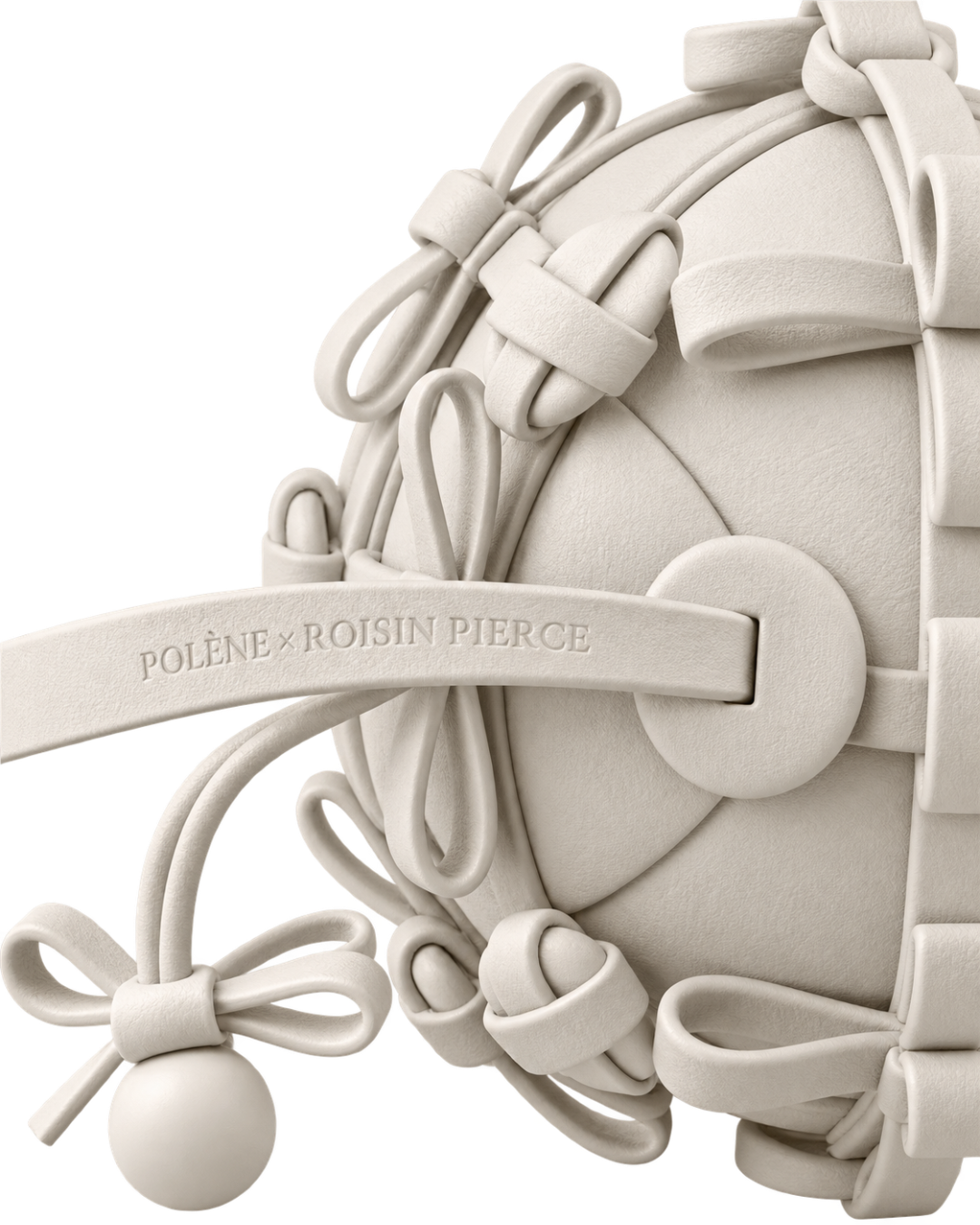 Button Bow Sphere - Porcelain