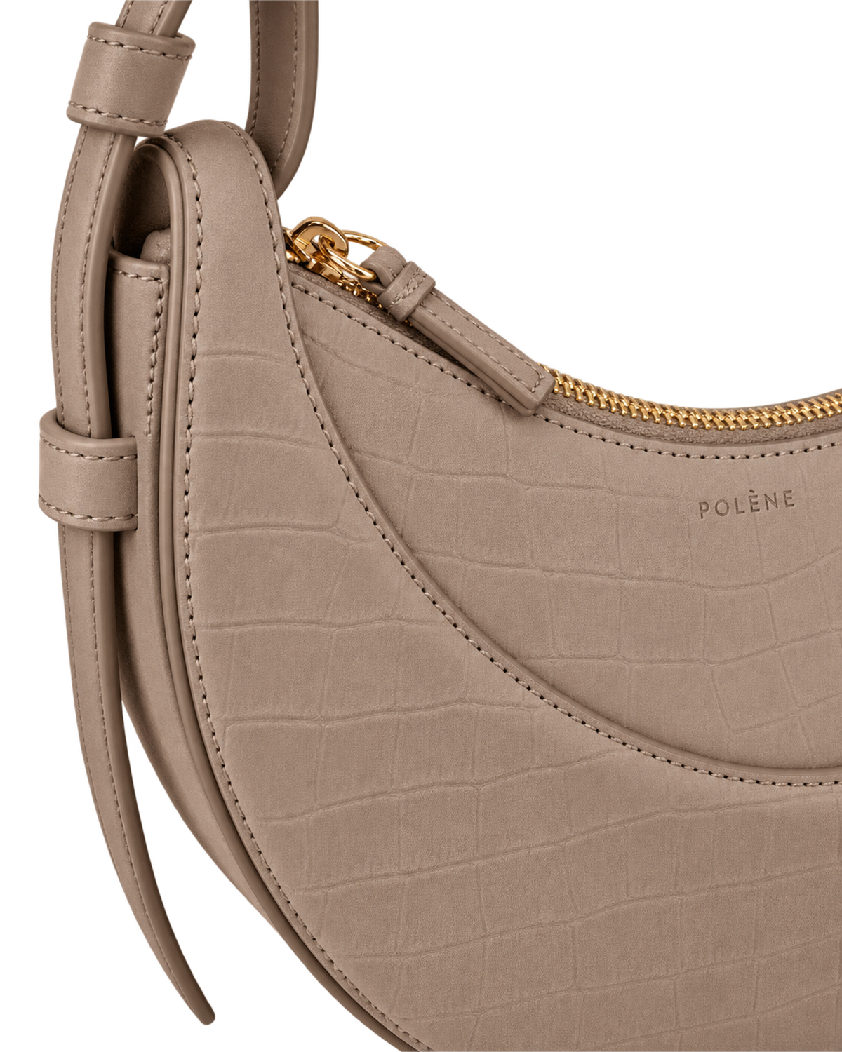 Numéro Dix - Crocodile Nubuck Taupe