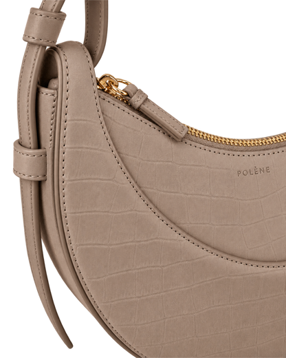 Numéro Dix - Crocodile Nubuck Taupe