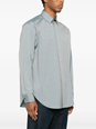 Fear of god Grey Shirt with Classic Collar and Logo Patch on the Rear in Cotton and Wool Blend Man