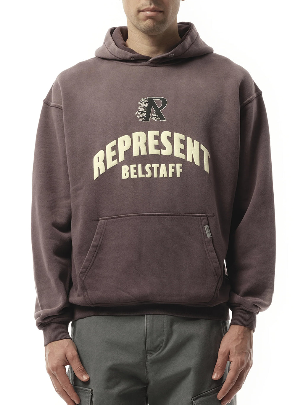 Represent X Belstaff Flame Phoenix Hoodie in Plum