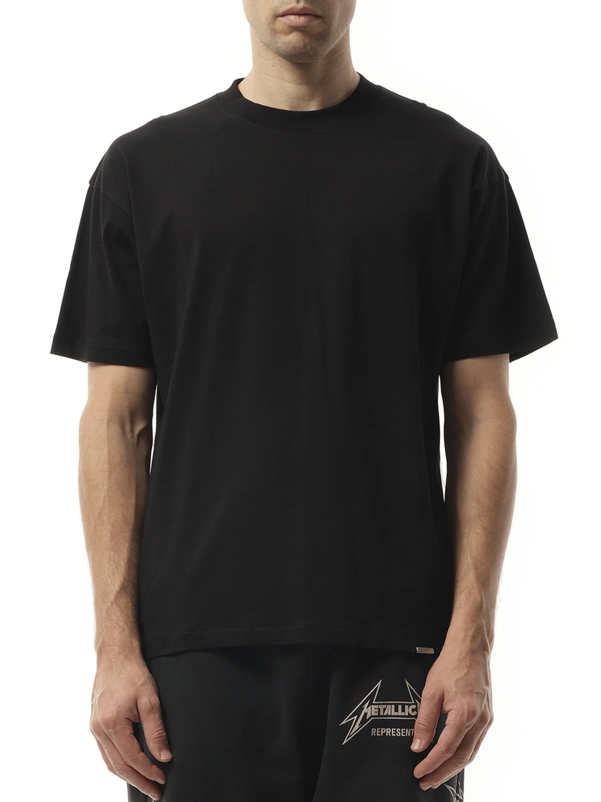 Initial Oversized T-Shirt in Black