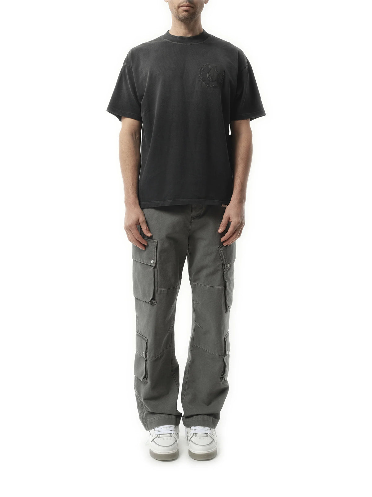 Represent X Belstaff Outline Pheonix T-Shirt in Shadow