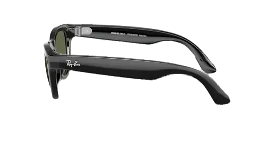 Ray Ban Meta Skyler Shiny Black Lenses - G-15 Green