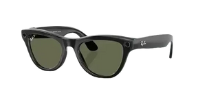 Ray Ban Meta Skyler Shiny Black Lenses - G-15 Green