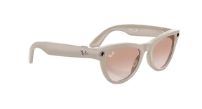 Ray Ban Meta Skyler 'Shiny Chalky Gray' Lenses- Cinnamon Pink