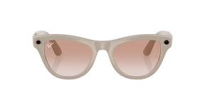 Ray Ban Meta Skyler 'Shiny Chalky Gray' Lenses- Cinnamon Pink