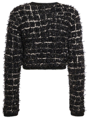 Versace Knit jacquard cropped jacket