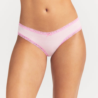 Lightweight Cotton Lace Brief